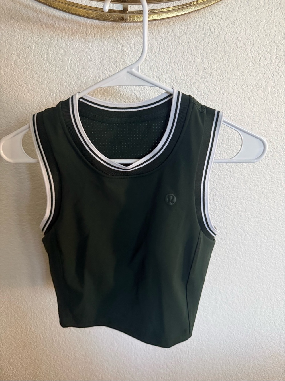 lululemon Forest Green Crop Tank